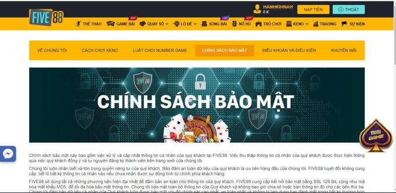 bảo mật tại Five88