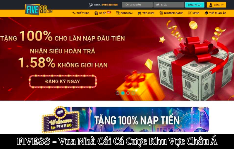 five88 tặng tiền